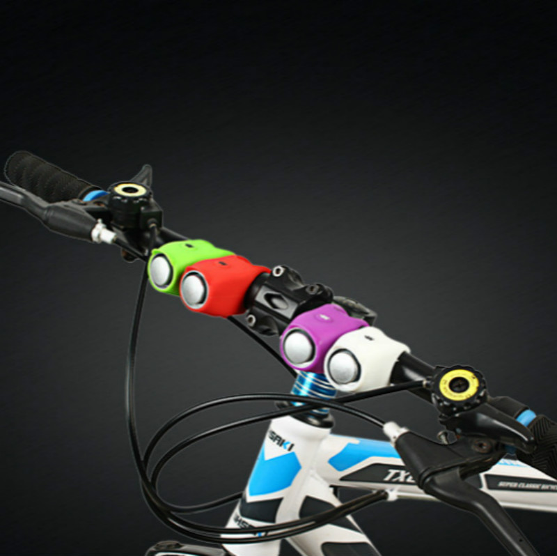 Bicycle electric horn mountain bike bell silicone personality bell ring riding accessories
