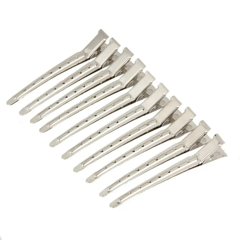 10Pcs Hair Clips Headwear Stainless Hairdressing Clips Clamp Salon Hairpins DIY Hairs Styling Tools