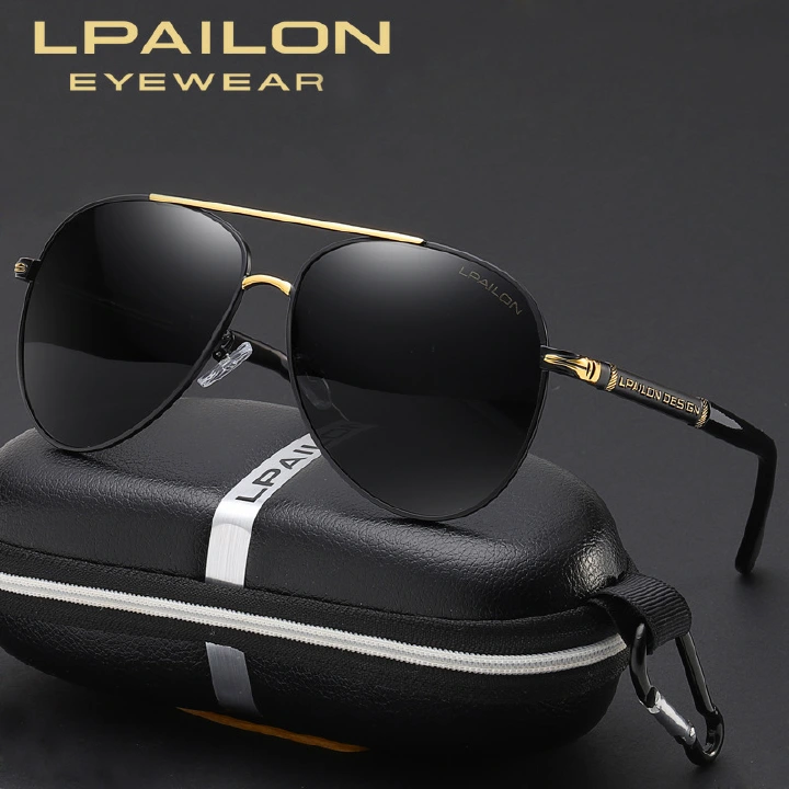 LPAILON Brand High-definition Polarized Sunglasses For Men And Women Driving Mirror With UV400 Sunglasses Men's Driver equipment Night Vision Polarizing Glasses With  Blasses Box