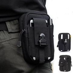 Mens Mini  Waist Bag Packs Fashion Belt Fanny Pack Waist Bags Pouch Backpack Tactical For Travel Outdoor Sport Black 12cm*18.5cm*6cm