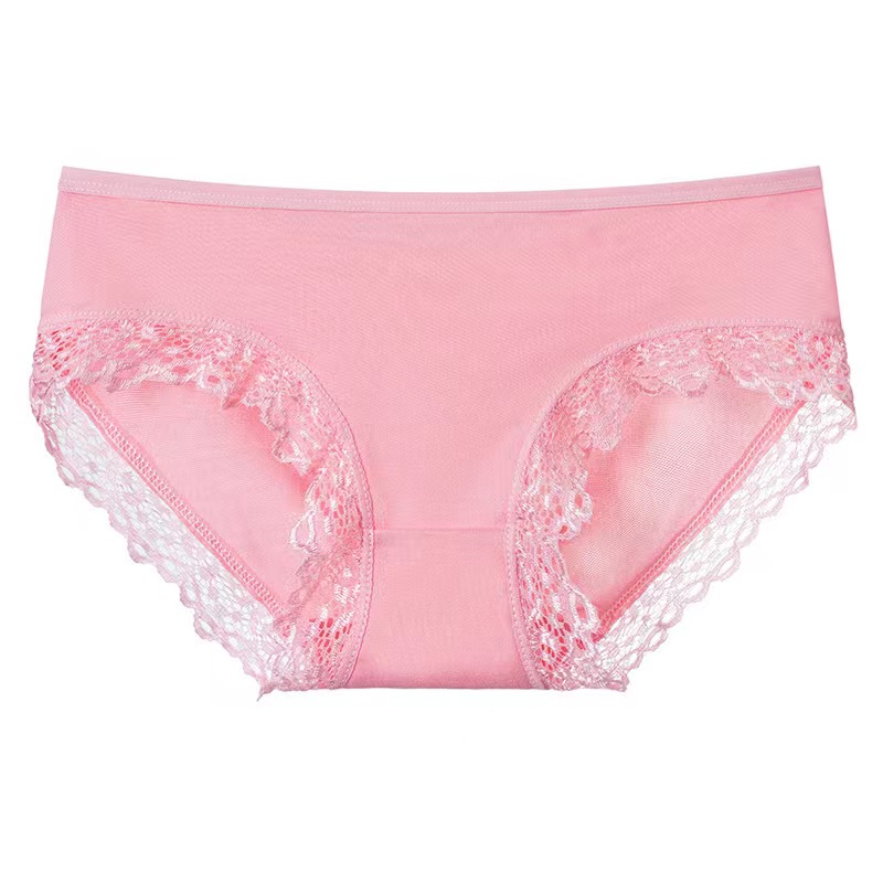 4 PCS  Women's underwear Women's Clothing Women's lace underwear New Milk Silk Pants