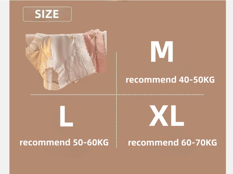 Women's Panties Ice Silk Seamless Mid-waist Temperature Change Antibacterial Breathable Cotton Crotch Hip Lift Underwear