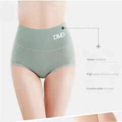 4PCS Pure Cotton Women's Panties Ladies Graphene Antibacterial High Waist Belly Hip Lift Seamless Breathable Women's Underwear Woman Clothes