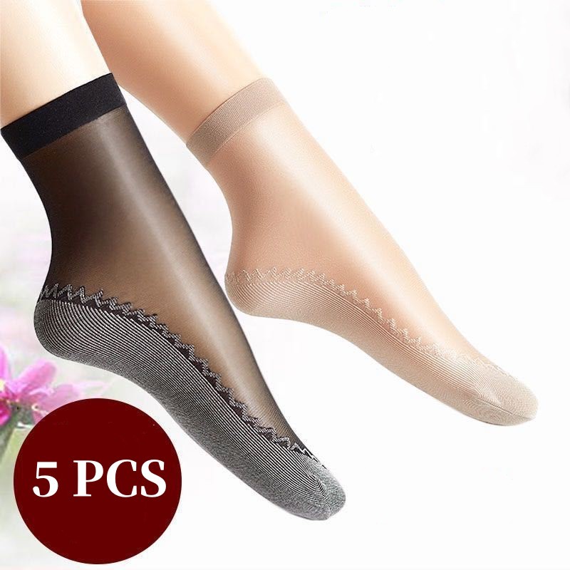 5 Pairs Women's Socks Cotton Socks Women's Clothing Ultra-thin Socks Women's Socks Thin Breathable Socks