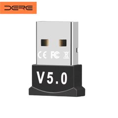 DERE BAT02 USB Bluetooth Adapter BT 5.0 USB Wireless Receptor File Receiver Black as picture