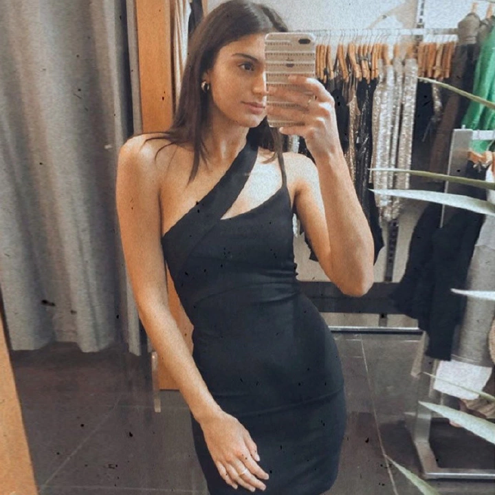 SY21039 Europe and the United States Foreign Trade 2022 Spring and Summer New Style Off Shoulder Sexy Solid Color Slim Fit Style Off Shoulder Dress