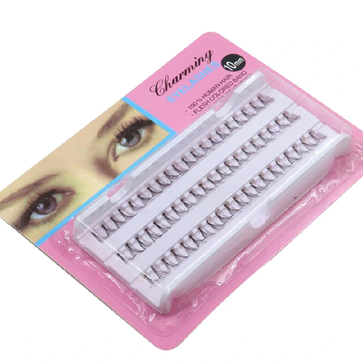 Korean Grafted Eyelashes C Roll 10mm Handmade False Eyelashes Soft Natural 80 Bunches of Implanted Lashes
