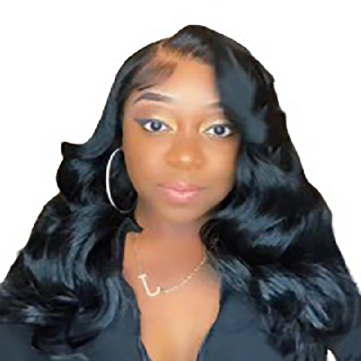 Women's long curly hair with big wavy rose net