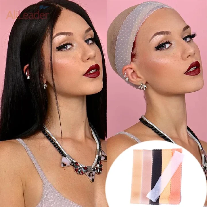 3pcs Transparent Silicone Grip Wig Band Good Quality Wig Headband to Hold Wigs Alileader Wig Wearing Tools