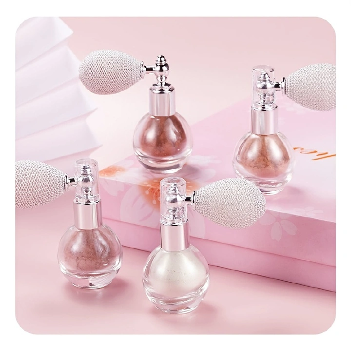 Brightening Glitter Body Powder Highlighter Spray With High Gloss Shimmer Sparkle for Face Body Makeup