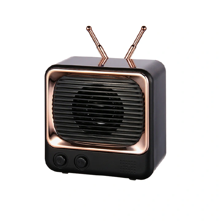 Bluetooth speaker new retro TV small stereo gift cute mini portable HD sound quality