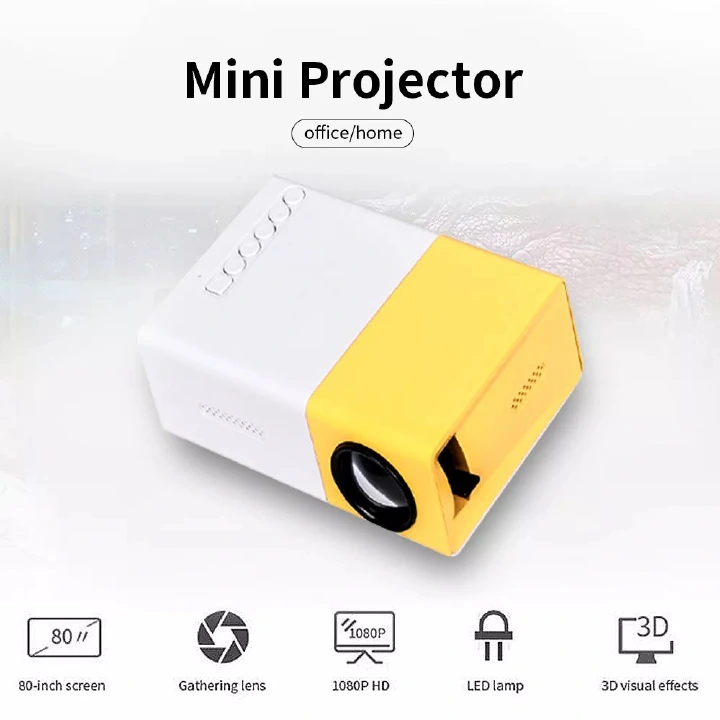 LED home office YG300 projector HD 1080P miniature portable projector