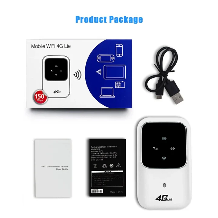 4G LTE Routers Portable Car Mobile Pocket 2.4G Wireless Router 100Mbps Hotspot SIM 4G-FDD WiFi Modem 802.11 b/g/n