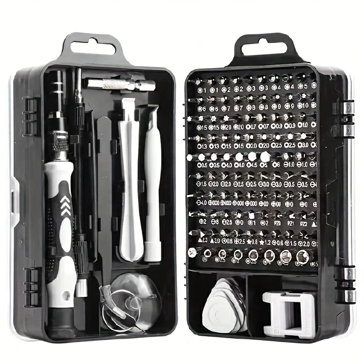 115pcs/set Cell Phone Kit Car Precision Screwdriver Repair Tool Kit Multi-function Electronic Screwdriver Set Watch Mobile Phone Disassembly Repair Screwdriver Tools
