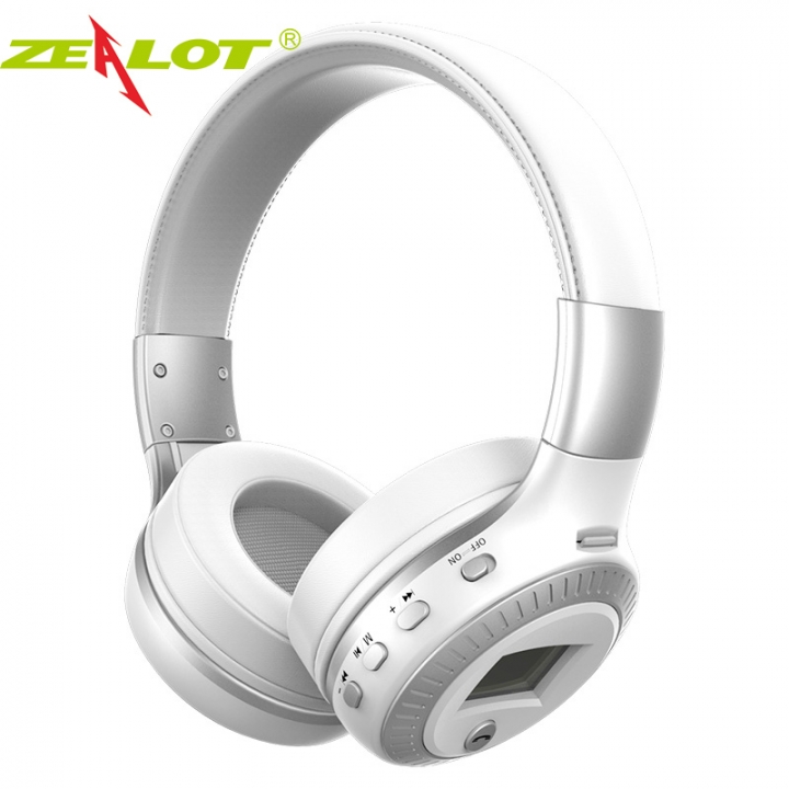 Zealot B19 Wireless Bluetooth Headphone Stereo Bass Earphone With Mic FM Radio TF Play LED Screen