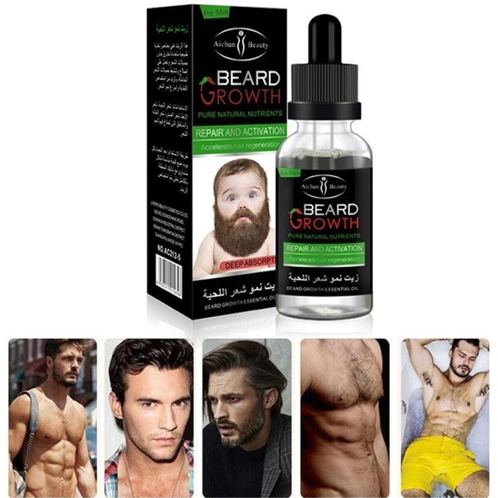 Men's Beard Growth Solution Gentle Maintenance Hair Growth Beard Growth Essential Oil