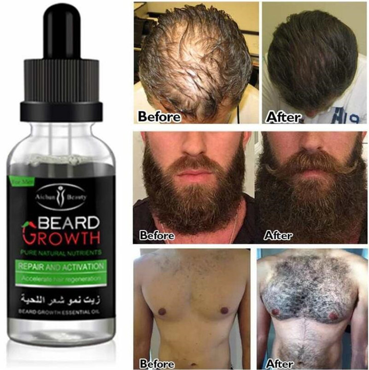 Men's Beard Growth Solution Gentle Maintenance Hair Growth Beard Growth Essential Oil
