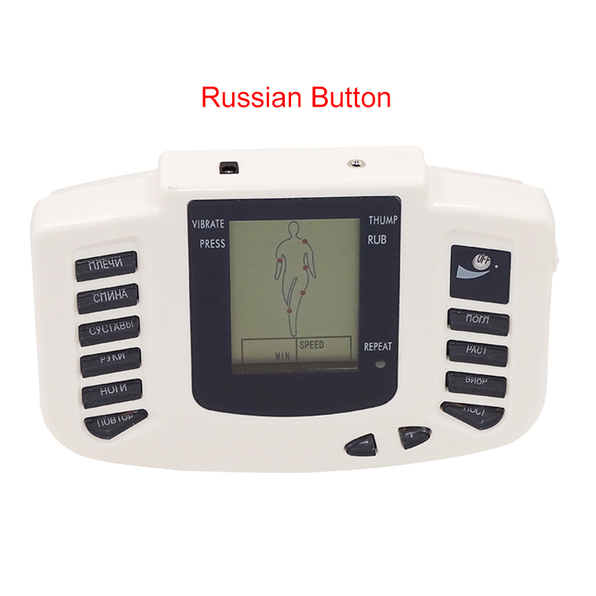 Electrical Stimulator Full Body Relax Muscle Therapy Massager,Pulse tens Acupuncture +16 pads