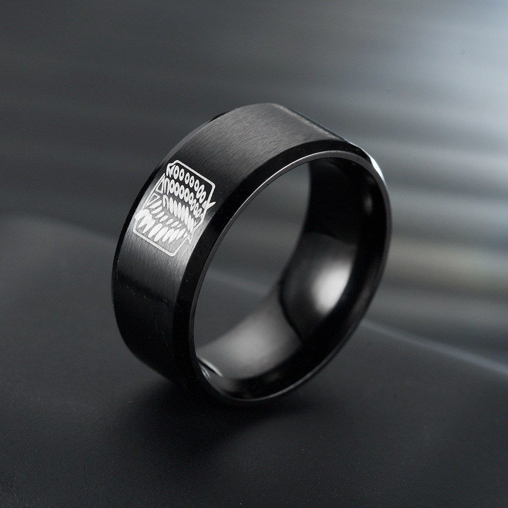 Attack on Titan  Stainless Steel Ring Wings Of Liberty Flag Finger Rings For Men Women Jewelry