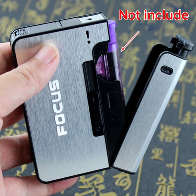 Portable Automatic Cigarette Case 10PCS Not Lighter Gadget For Men Christmas Gifts