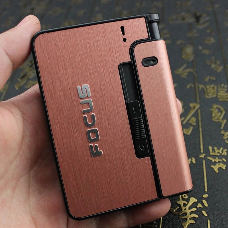 Portable Automatic Cigarette Case 10PCS Not Lighter Gadget For Men Christmas Gifts