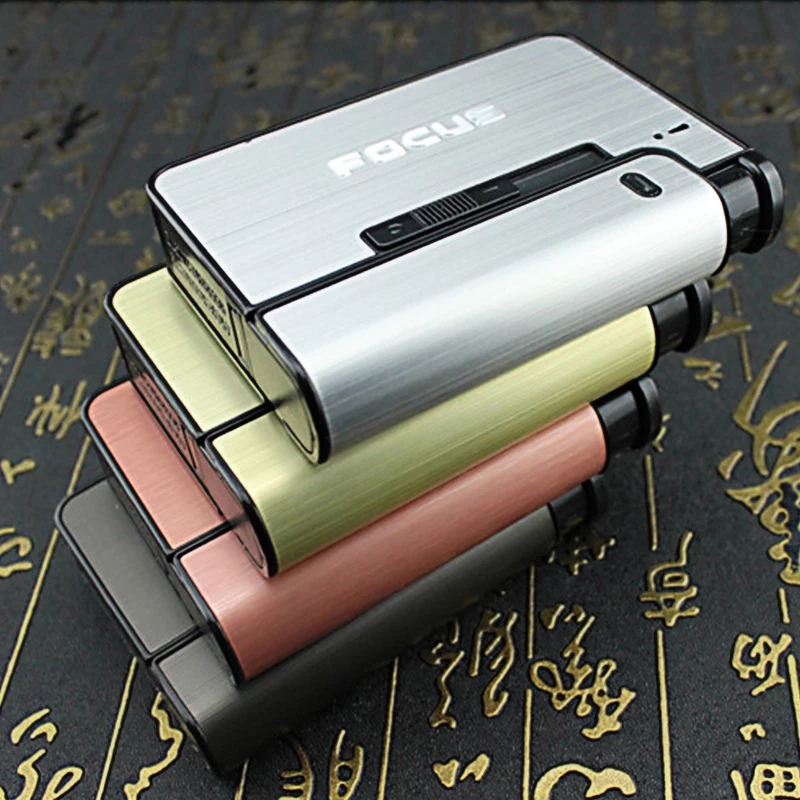 Portable Automatic Cigarette Case 10PCS Not Lighter Gadget For Men Christmas Gifts