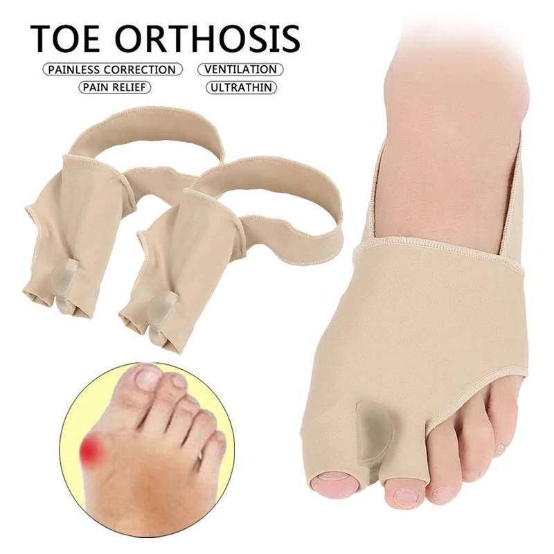 1Pair Toe Valgus Corrector Feet Bone Thumb Adjuster Pedicure Socks Pain Relief Bunion Tool