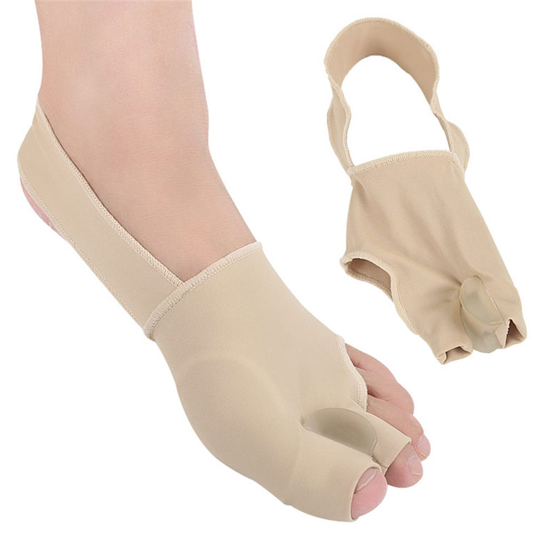 1Pair Toe Valgus Corrector Feet Bone Thumb Adjuster Pedicure Socks Pain Relief Bunion Tool