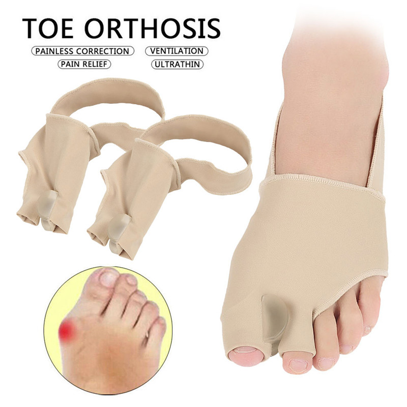 1Pair Toe Valgus Corrector Feet Bone Thumb Adjuster Pedicure Socks Pain Relief Bunion Tool