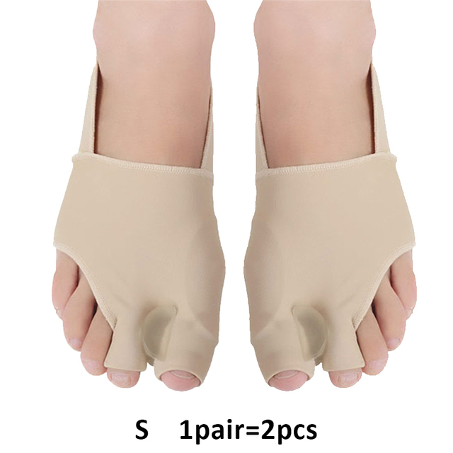 1Pair Toe Valgus Corrector Feet Bone Thumb Adjuster Pedicure Socks Pain Relief Bunion Tool