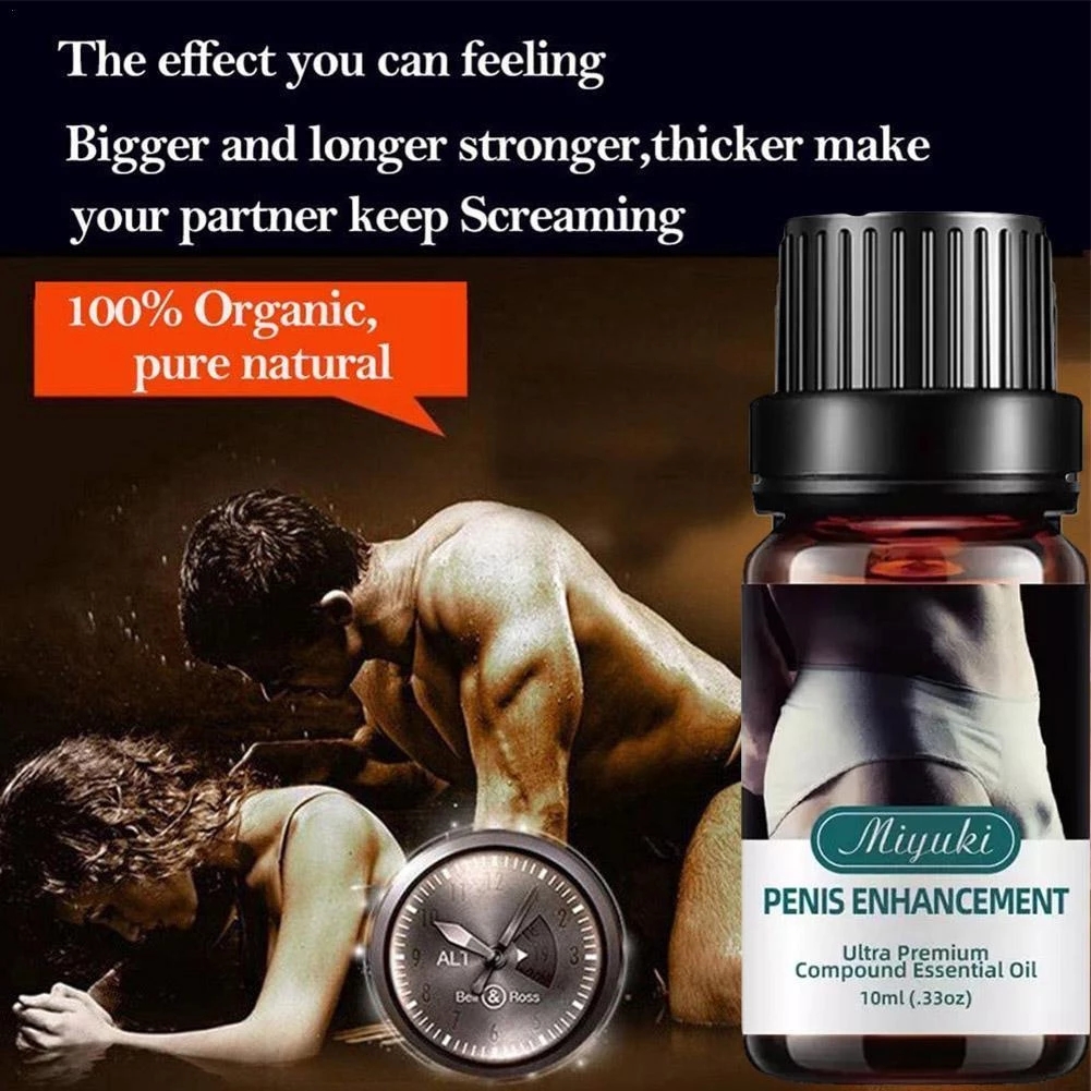 10ml Penis Growth Man Massage Oil Cock Erection Health Enlarger Oil Care Enhance Penis Bigger