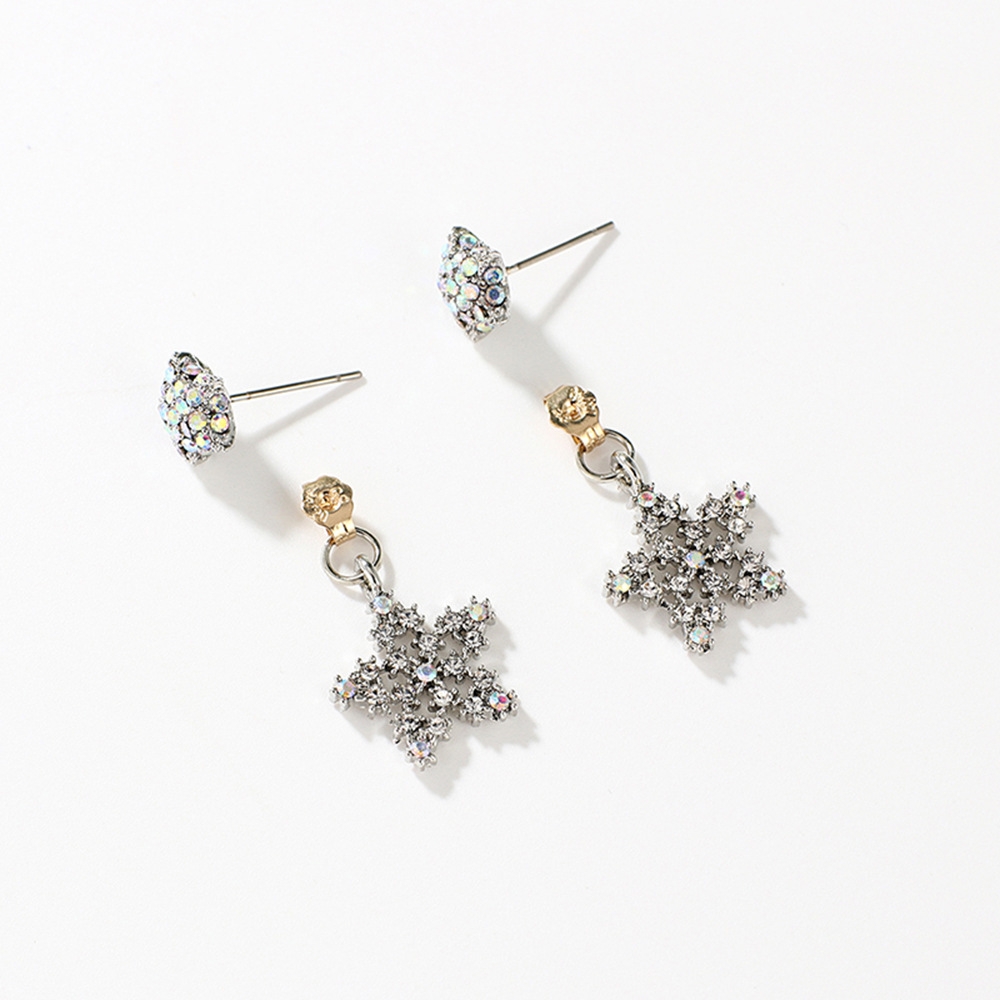 Han edition personality alloy diamond stud earrings pink star earrings female stud earrings,pendants Black star one size 14