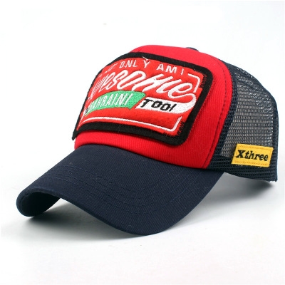 New baseball mesh hat fashion men&apos;s and women&apos;s letters embroidered cap， Peaked cap，Sun hat