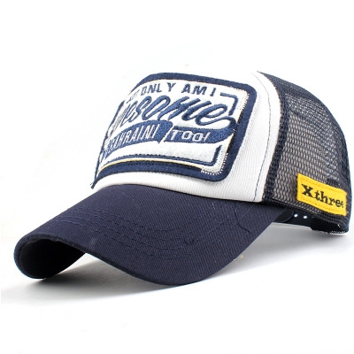 New baseball mesh hat fashion men&apos;s and women&apos;s letters embroidered cap， Peaked cap，Sun hat