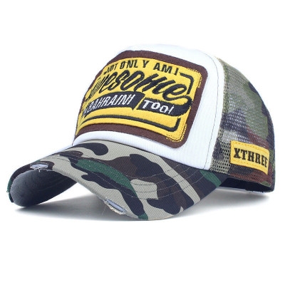 New baseball mesh hat fashion men&apos;s and women&apos;s letters embroidered cap， Peaked cap，Sun hat