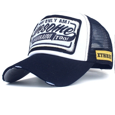 New baseball mesh hat fashion men&apos;s and women&apos;s letters embroidered cap， Peaked cap，Sun hat