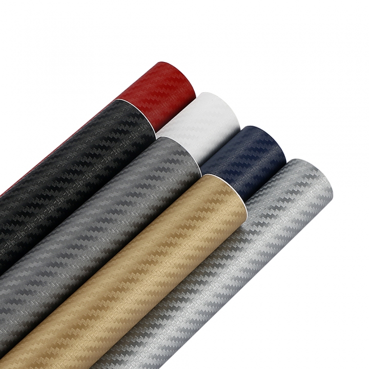 30cmx127cm 3D Carbon Fiber Vinyl Car Wrap Sheet Roll Film Car stickers and Decals Car Styling