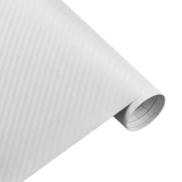 30cmx127cm 3D Carbon Fiber Vinyl Car Wrap Sheet Roll Film Car stickers and Decals Car Styling