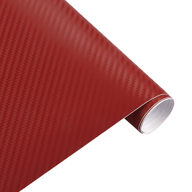 30cmx127cm 3D Carbon Fiber Vinyl Car Wrap Sheet Roll Film Car stickers and Decals Car Styling