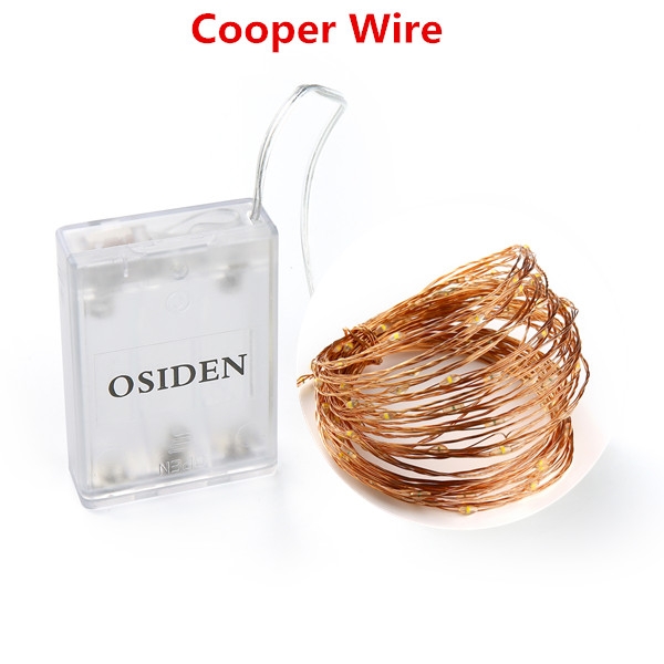 Led Strings Copper Wire Battery Christmas Wedding Party LED String Fairy Lights decorative light