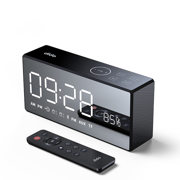 Bluetooth Metal Portable Bass Wireless Mirror Remote Control Speaker 3D Digital Sound Loudspeaker