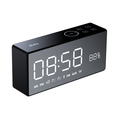 Bluetooth Metal Portable Bass Wireless Mirror Remote Control Speaker 3D Digital Sound Loudspeaker