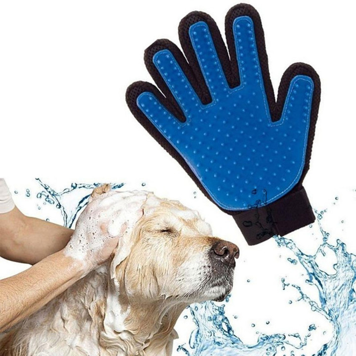 Gloves Grooming Pet Dog Hair Deshedding Brush Comb Glove For Pet Dog Finger Cleaning Massage Glove