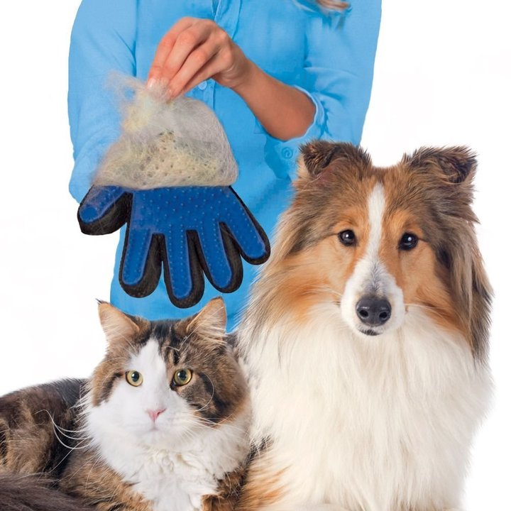 Gloves Grooming Pet Dog Hair Deshedding Brush Comb Glove For Pet Dog Finger Cleaning Massage Glove