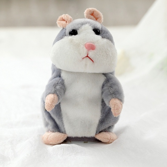 16cm Lovely Talking Hamster Speak Talk Sound Record Repeat Stuffed Plush Animal Hamster Toys