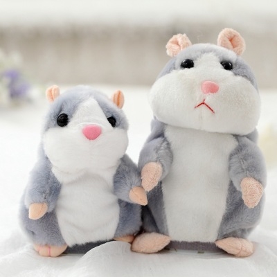 16cm Lovely Talking Hamster Speak Talk Sound Record Repeat Stuffed Plush Animal Hamster Toys