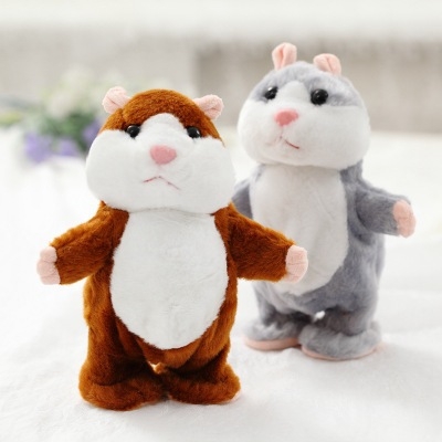 16cm Lovely Talking Hamster Speak Talk Sound Record Repeat Stuffed Plush Animal Hamster Toys