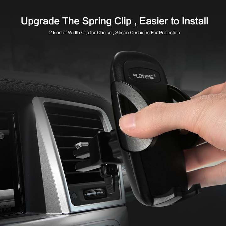 One-Click Release Car Phone Holder Universal Air Vent Mount Car Holders Stand Mobile Supports