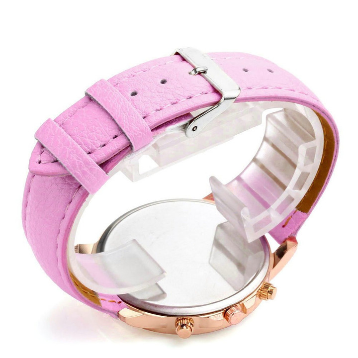 Geneva Watches Women Casual Roman Numeral Watch Leather Band Quartz Wrist Watch relogio Clock