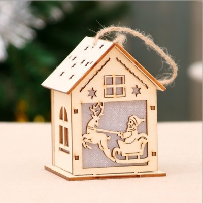LED Light Wooden Christmas Tree Decorations for the Home of the Decoration Christmas Gift Christmas